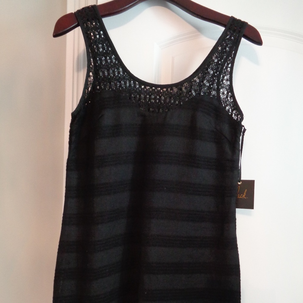 New w/tags BB Dakota JACK S lace trim black dress